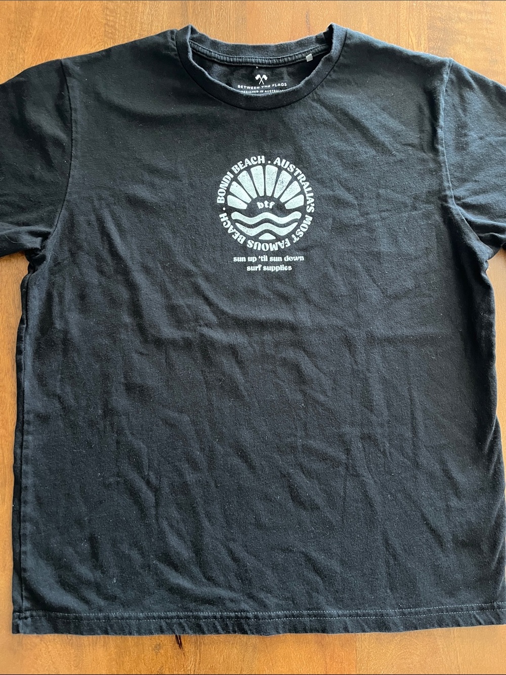 Bondi Beach Black Graphic T-Shirt